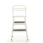 COSCO Stylaire Retro Chair And Step Stool With Flip-Up Seat - White, One Pack