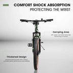 UPYOOE Mountain Bike With Carbon Steel Frame, 24/26 Inch Wheels And 21-Speed Shifting