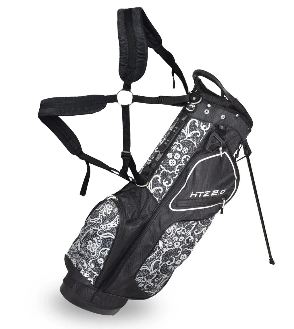 HotZ Golf Stand Bag Ladies Lace Black/White - 2.0