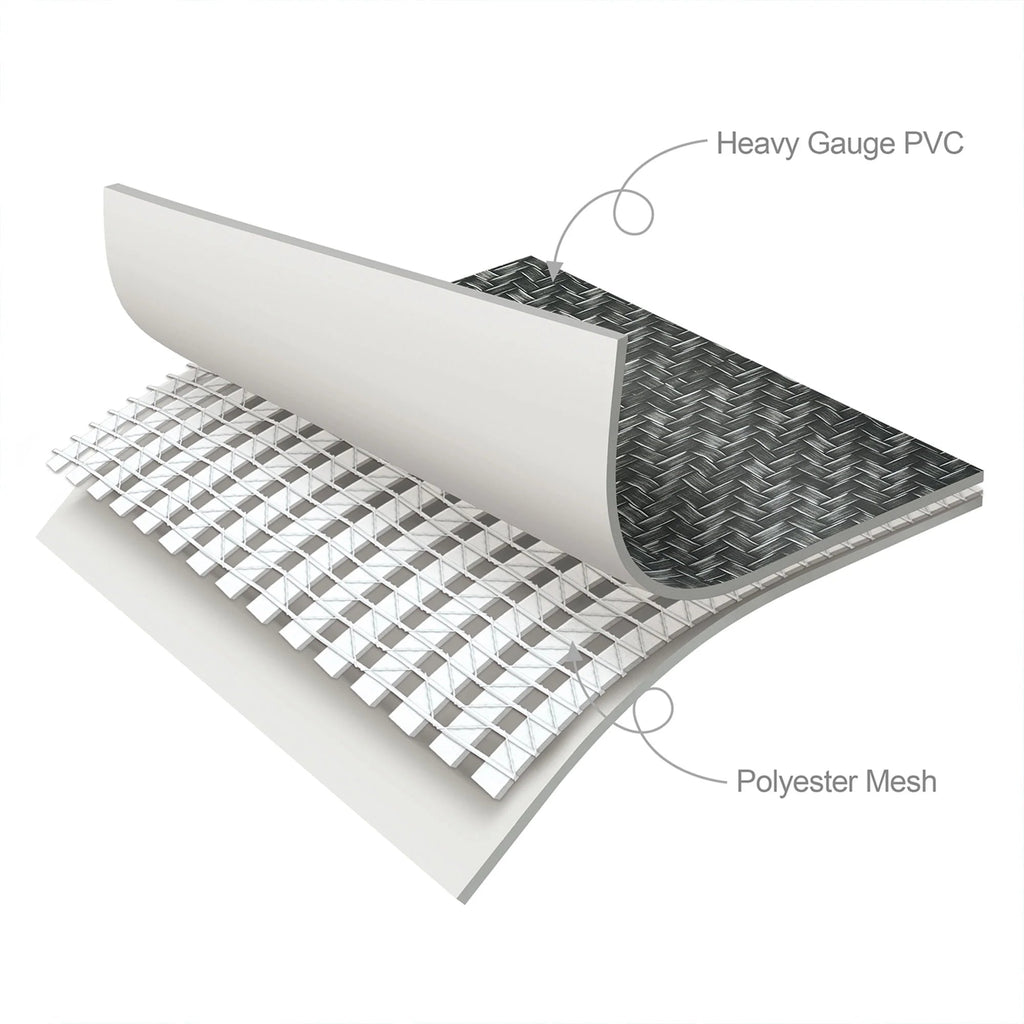 Funsicle Open Box Rectangular Above Ground Swimming Pool 13 ft x 7 ft x 39 in Gray - Dark Herringbone