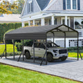 MUCHANT Heavy-Duty Carport, 12' x 20', Galvanized Steel Roof