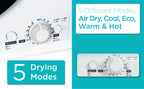 BLACK+DECKER Compact Vented Dryer, 3.5 Cu. Ft., 13.2 lbs., White - BCED37