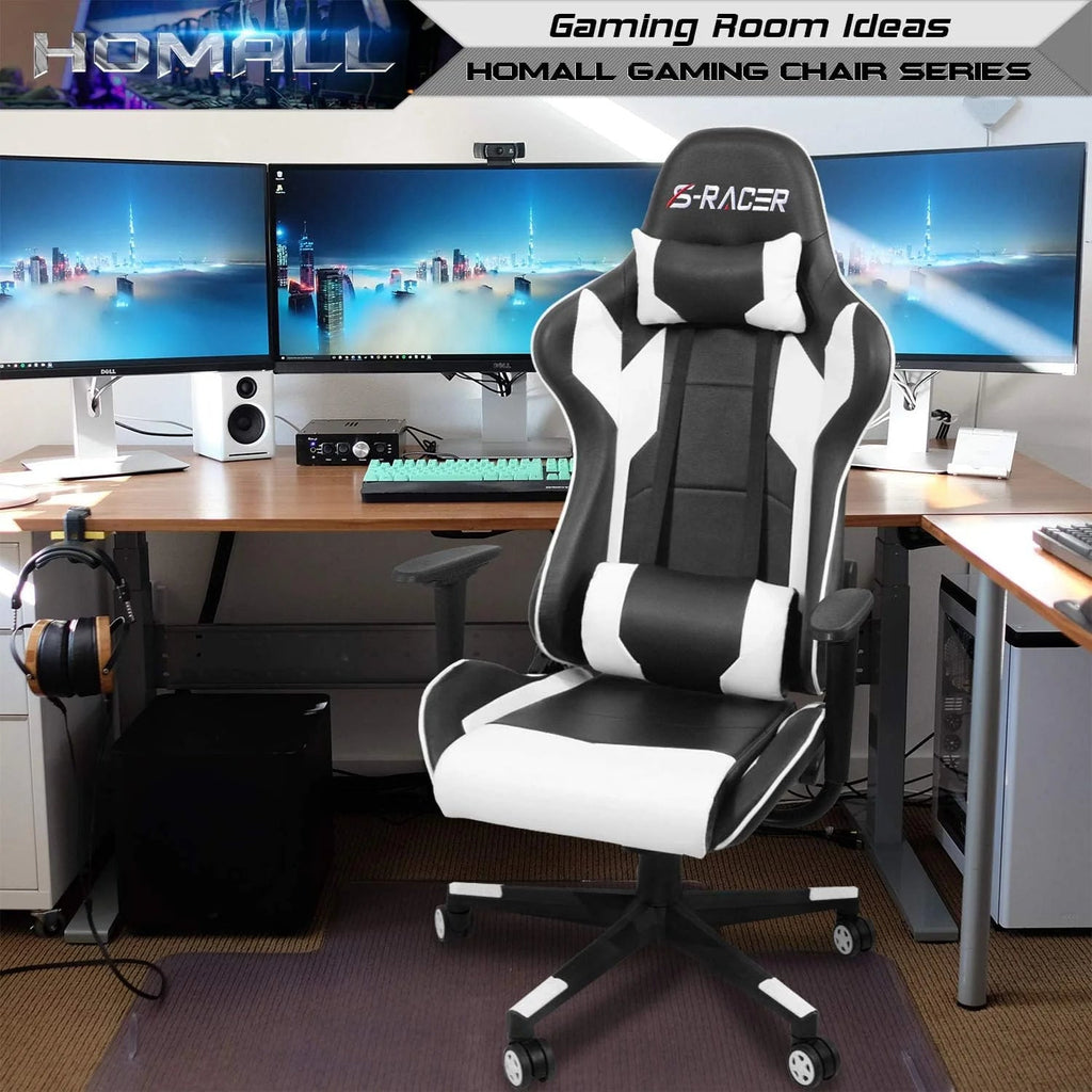 PU Leather Ergonomic Gaming Chair - High Back