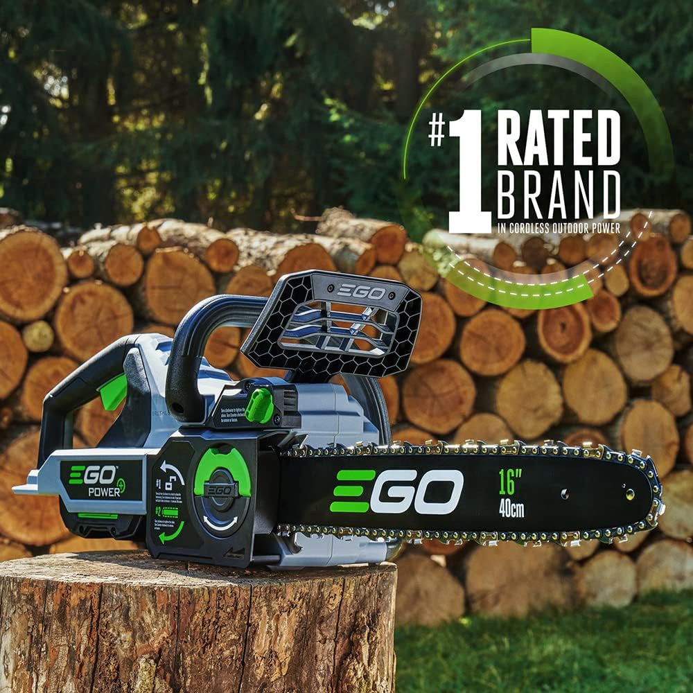 EGO POWER+ 16 Inch 56V Battery Powered Chainsaw With 4.0Ah Battery And Charger - CS1613