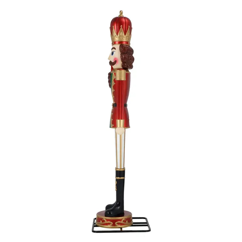 Holiday Time Animated Blow Mold Nutcracker Christmas Display, 9-Foot, Multicolor