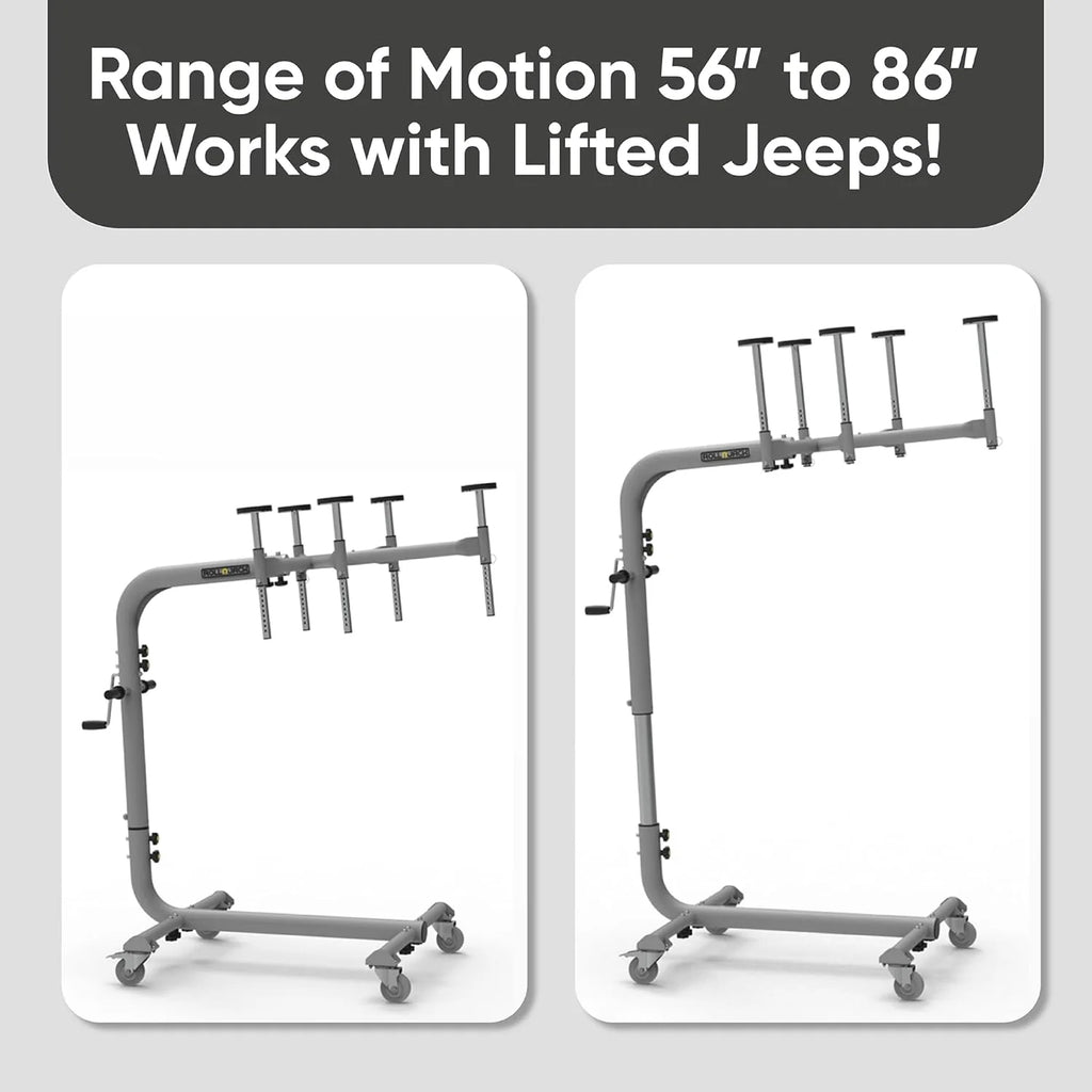 RollnJack Hardtop Remover Lift For Jeep Wrangler - One-Person System