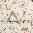 Way To Celebrate Halloween PEVA Tablecloth, For Table 60" x 102" - Skeleton Pumpkin Head Toss