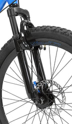 Genesis Boys Mountain Bike, Blue, Aluminum Frame, 24 inch, 8-Speed, Disc Brakes - 92420