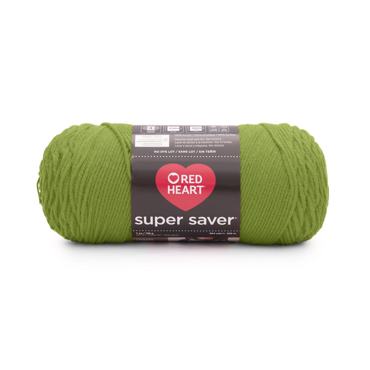 Red Heart Super Saver 4 Medium Acrylic Yarn Black 7oz 198g 364 Yards