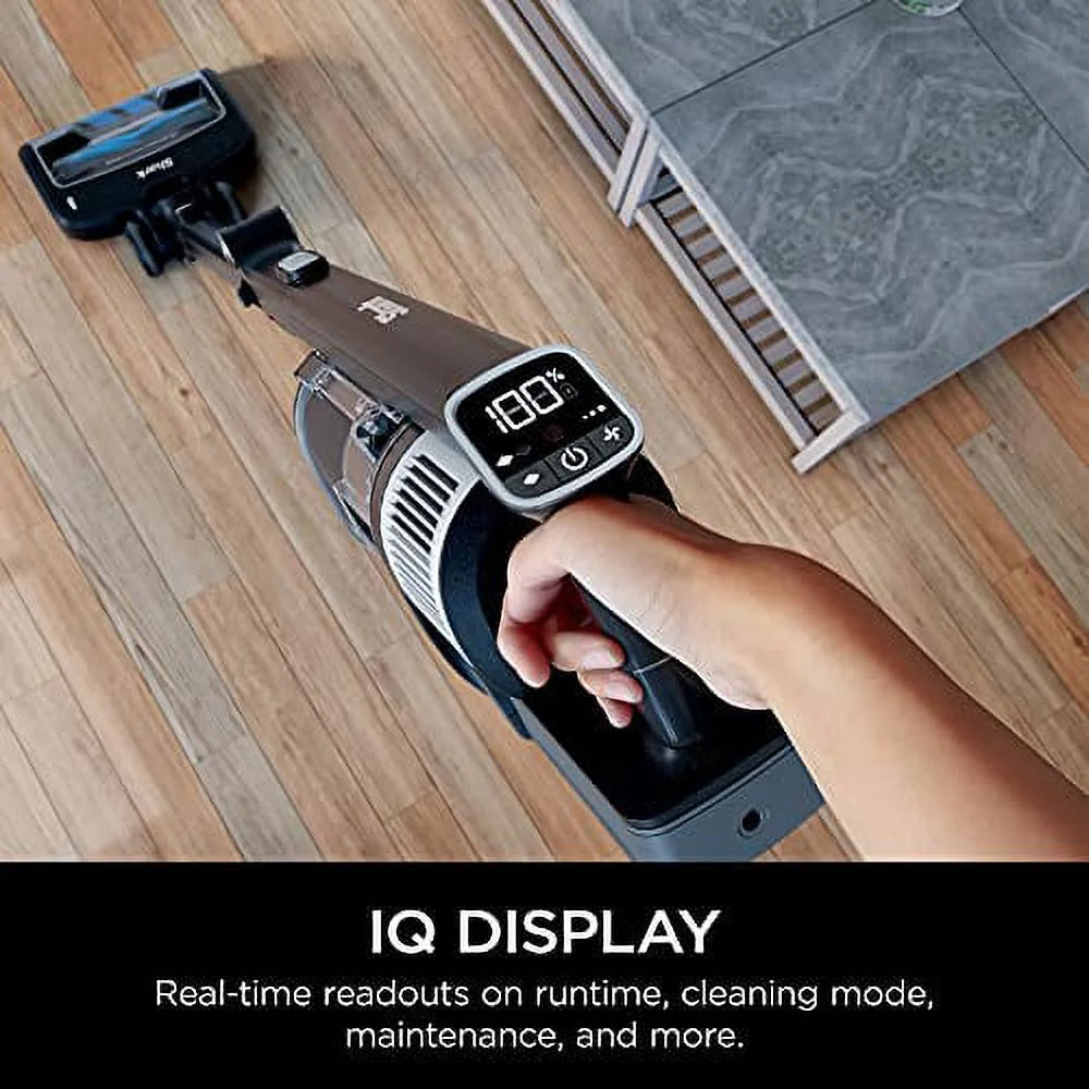 Shark Vertex Pro Cordless Stick Vacuum, Black, 120 Minutes Runtime - IZ682H