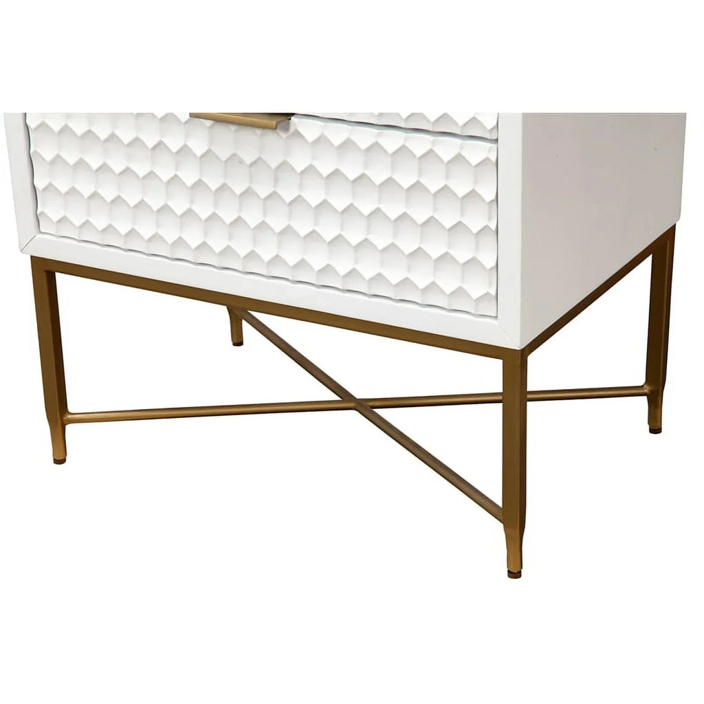 Home Square 3 Piece Furniture Set With 2-Drawer Nightstand And Full Wood Headboard
