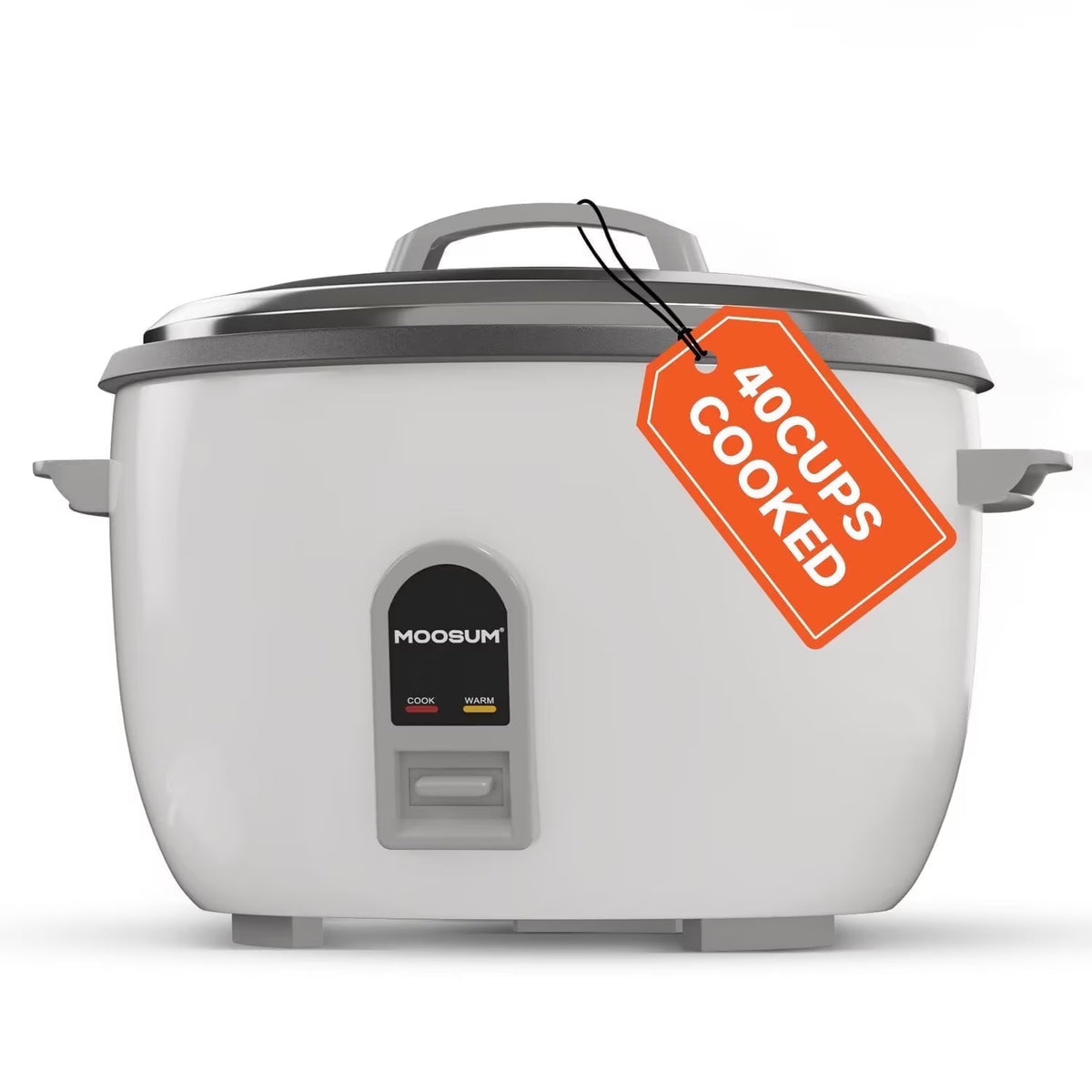 MOOSUM Commercial Rice Cooker, 30-Cup Uncooked / 60-Cup Cooked, 1600W