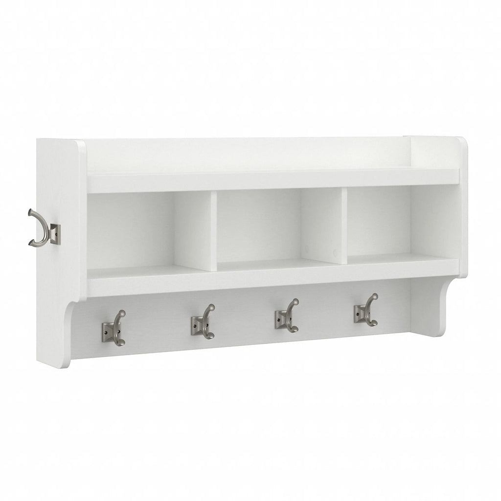 40 Inch Wall Mounted Coat Rack With Shelf and Cubbies