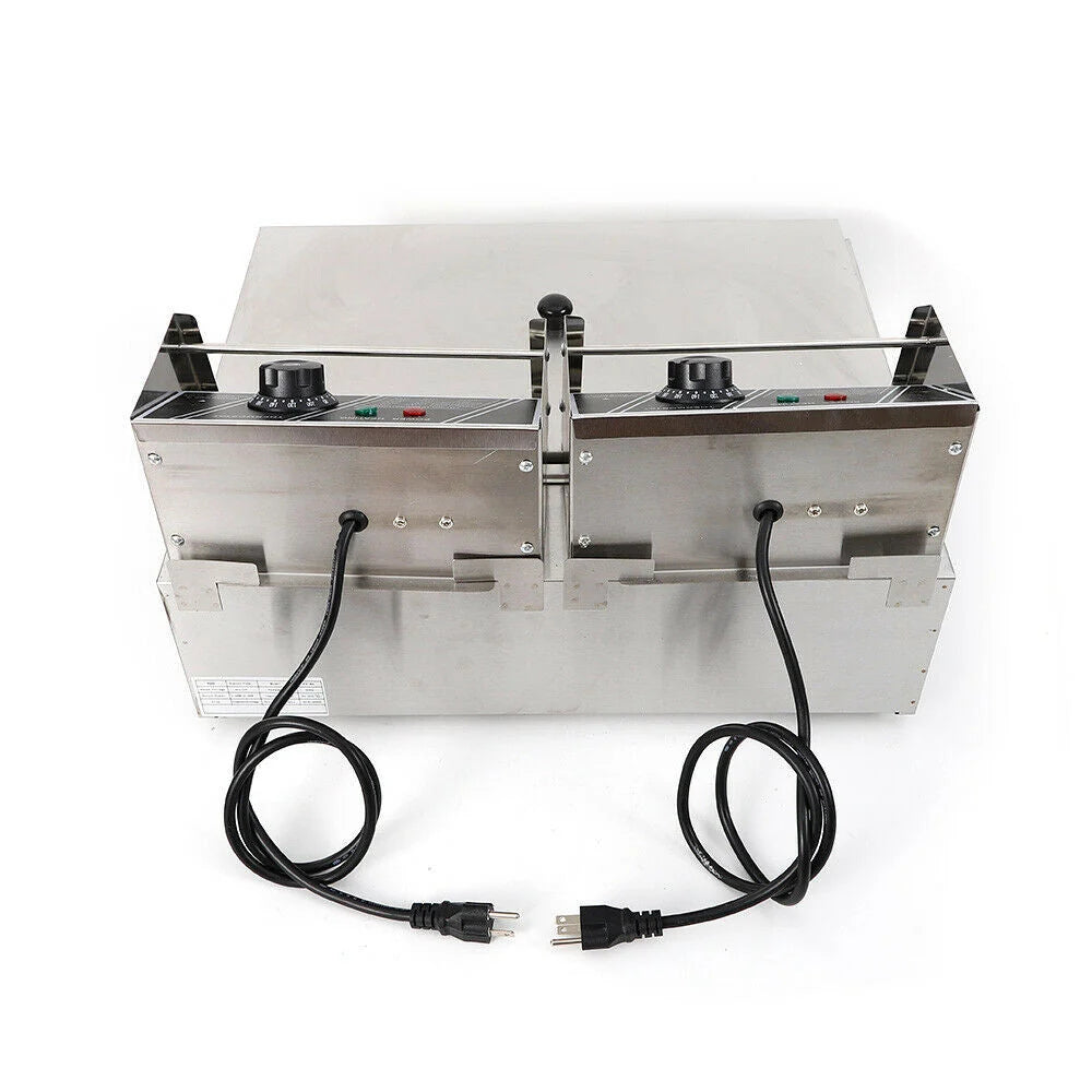 denest 5kW Large Single-Tank Electric Deep Fryer With Fry Basket - 6/12L