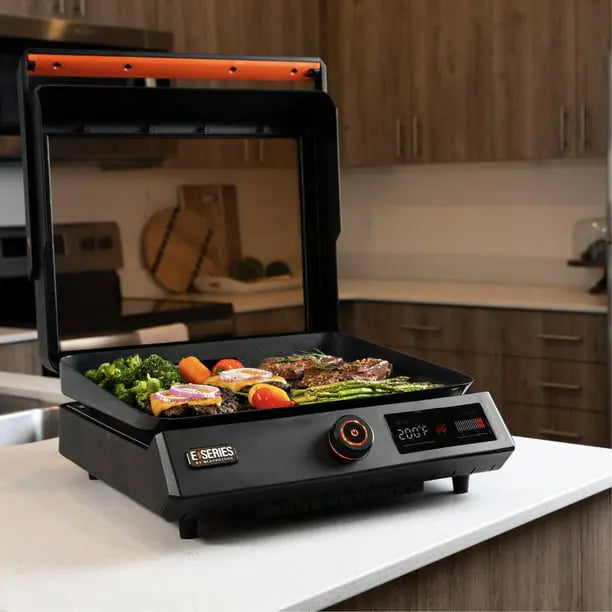 Blackstone E-Series 17-Inch Electric Tabletop Griddle With Hood - 238 Sq In