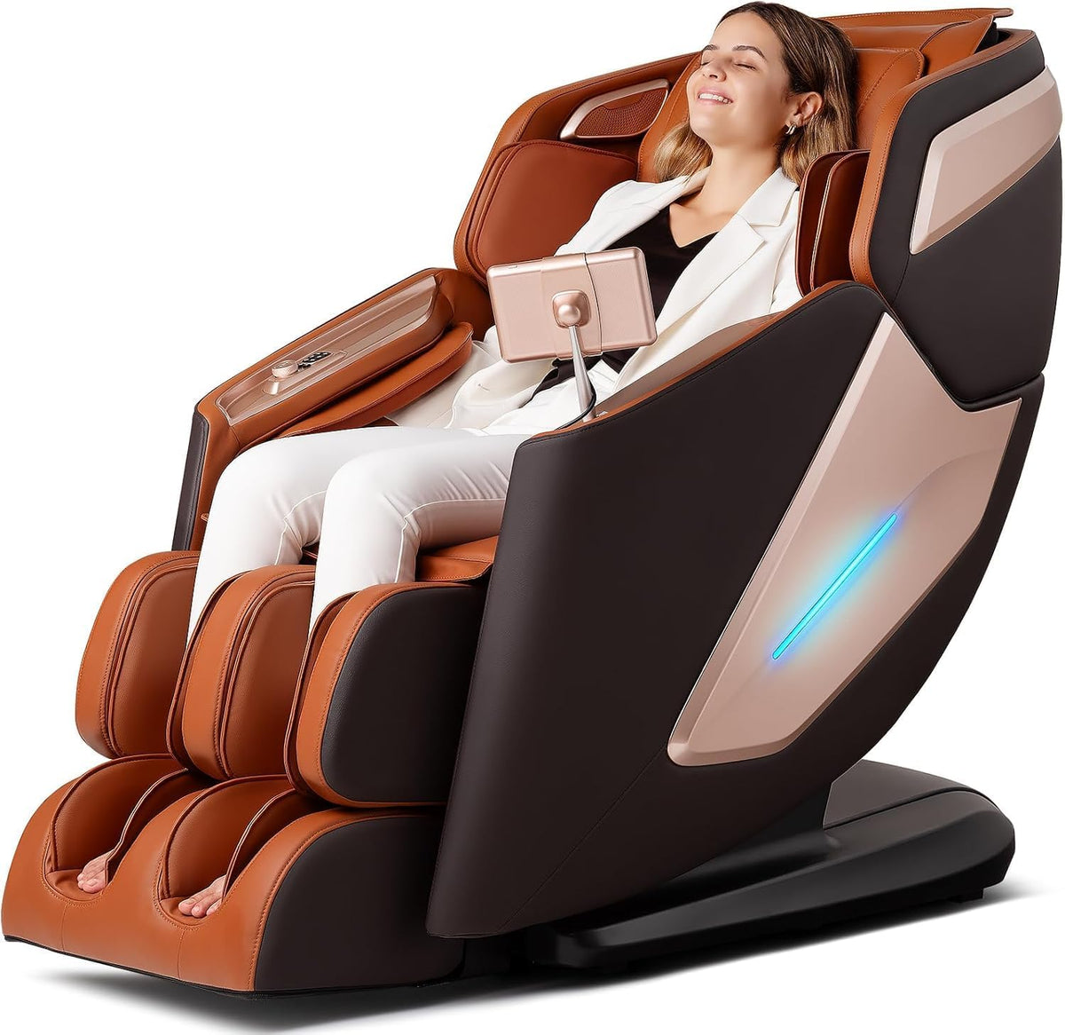 4D Full Body Massage Chair With 53.14 in SL Track, Zero Gravity And 12 Auto Modes