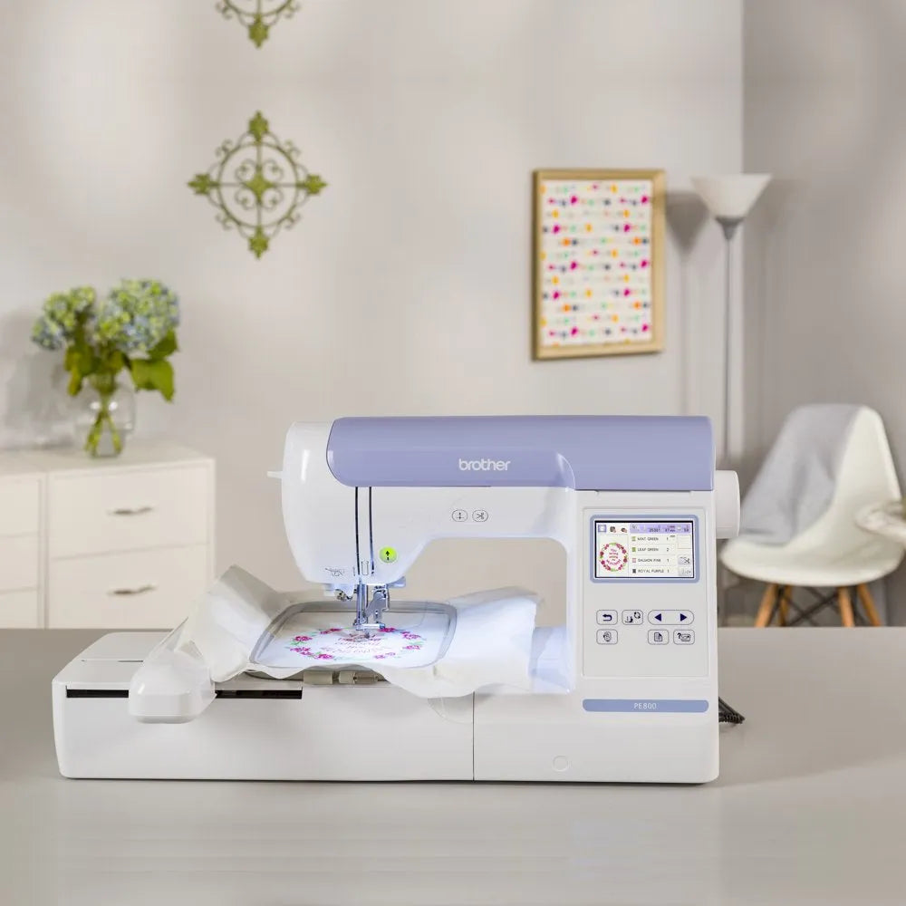 Brother Computerized Embroidery Machine With 5 in x 7 in Embroidery Area And LCD Screen - PE800