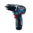 BOSCH 12V Max Cordless Drill/Driver And Impact Driver Combo Kit With 2 Batteries, Charger And Case - CLPK22-120