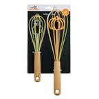 Way To Celebrate Whisk Set, 2-Piece, Silicone & Bamboo