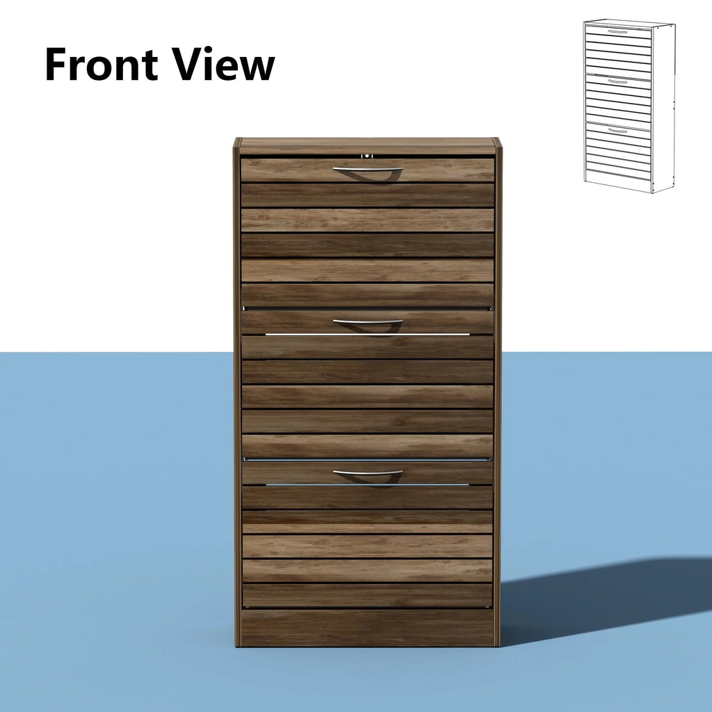 Modern Flip-Down Shoe Storage Cabinet