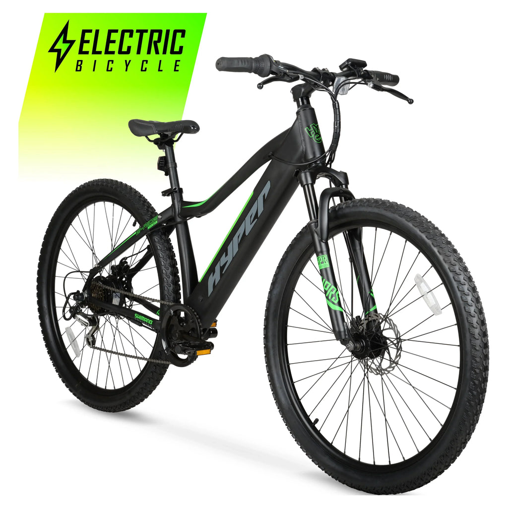 Hyper Bicycles 29 Inch 36V Electric Mountain Bike For Adults, 250W, Black