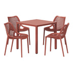 WestinTrends 5-Piece Outdoor Patio Dining Set, Olive Green - Playa