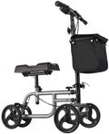 All Terrain Knee Scooter Walker With 4 8-Inch Wheels And Storage Bags