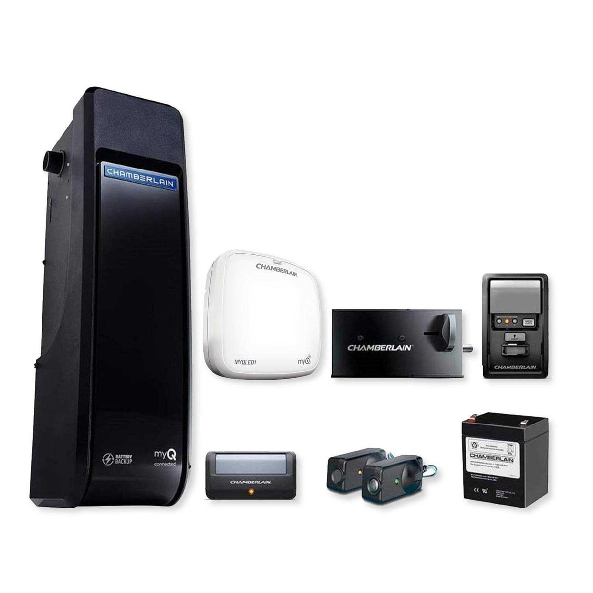Chamberlain Wall Mounted Ultra Quiet Garage Door Opener With Battery Backup - RJO70