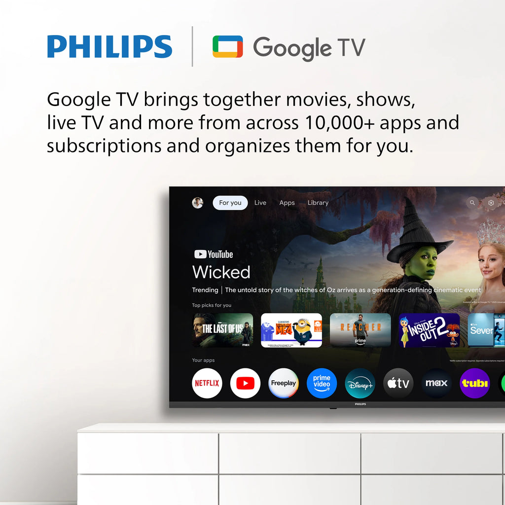 Philips 60in Class 4K Ultra HD Google Smart LED TV - 60PUL7555/F7