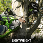 Greenworks 40V 12 in Cordless Chainsaw With 2.0 Ah Battery And Charger - 20262
