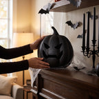 Paper Mache Jack-o'-Lantern Decoration, 8.3", Halloween by Way To Celebrate