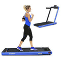 2 In 1 Folding Treadmill, 2.25 HP, 40 in x 16 in Running Area, Dual Display And App Control
