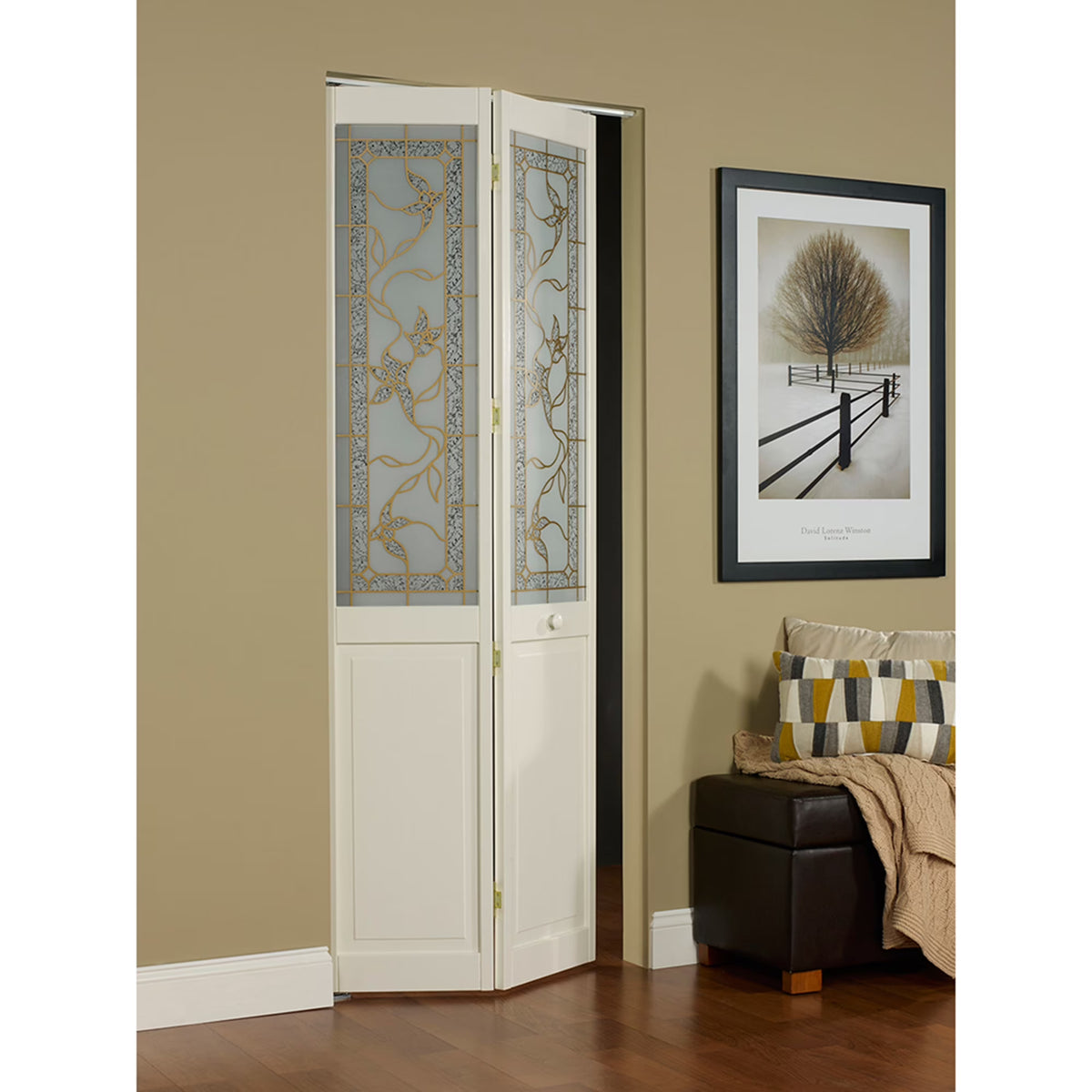 LTL Home Products Pinecroft Tuscany Interior Bifold Door, 24 x 80 in, Unfinished Pine - 861720