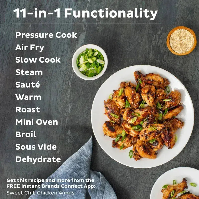 Instant Pot Air Fryer & Pressure Cooker 11-in-1 8-Qt Stainless Steel - Duo Crisp