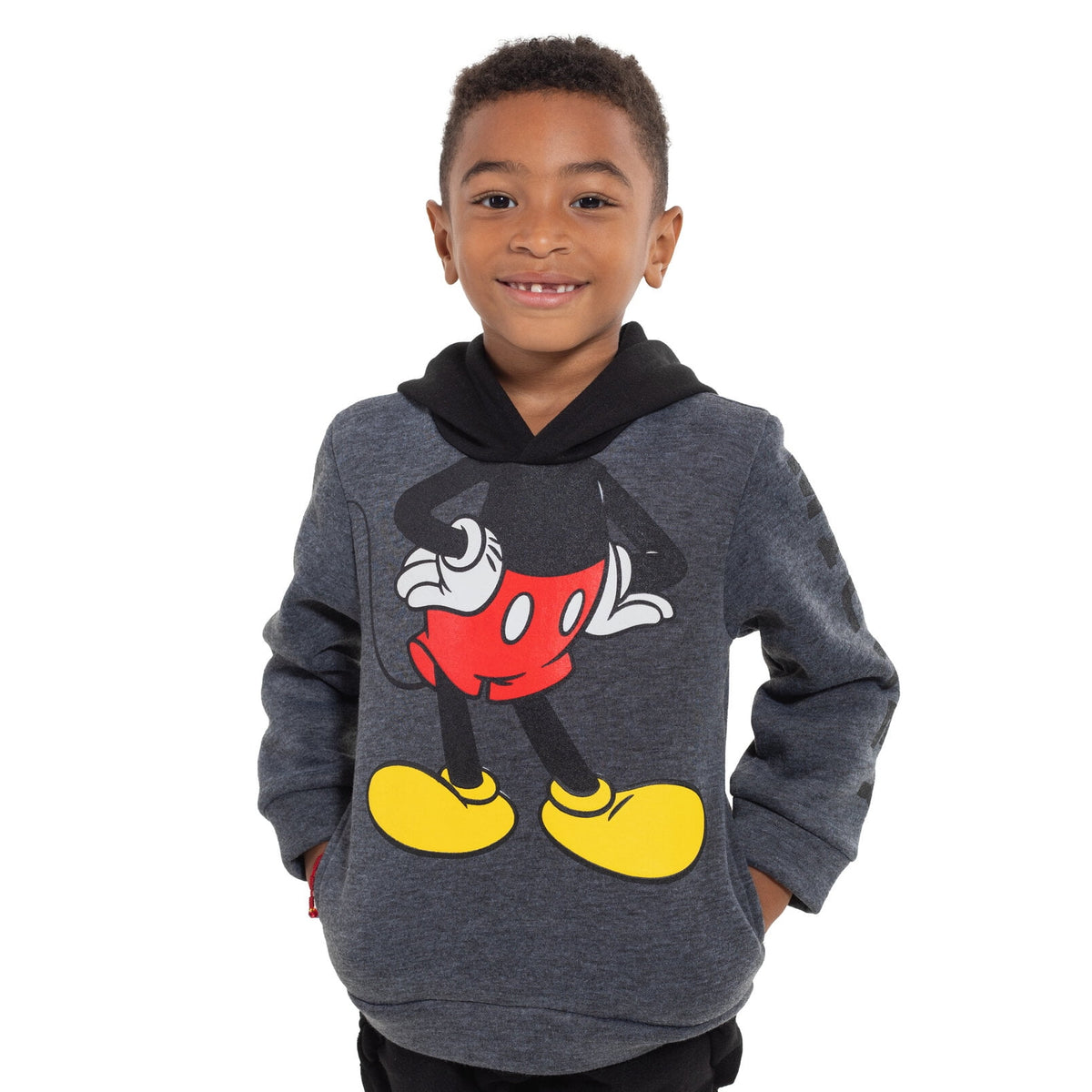 Disney Mickey Mouse Toddler Boys Fleece Cosplay Pullover Hoodie Toddler to Big Kid