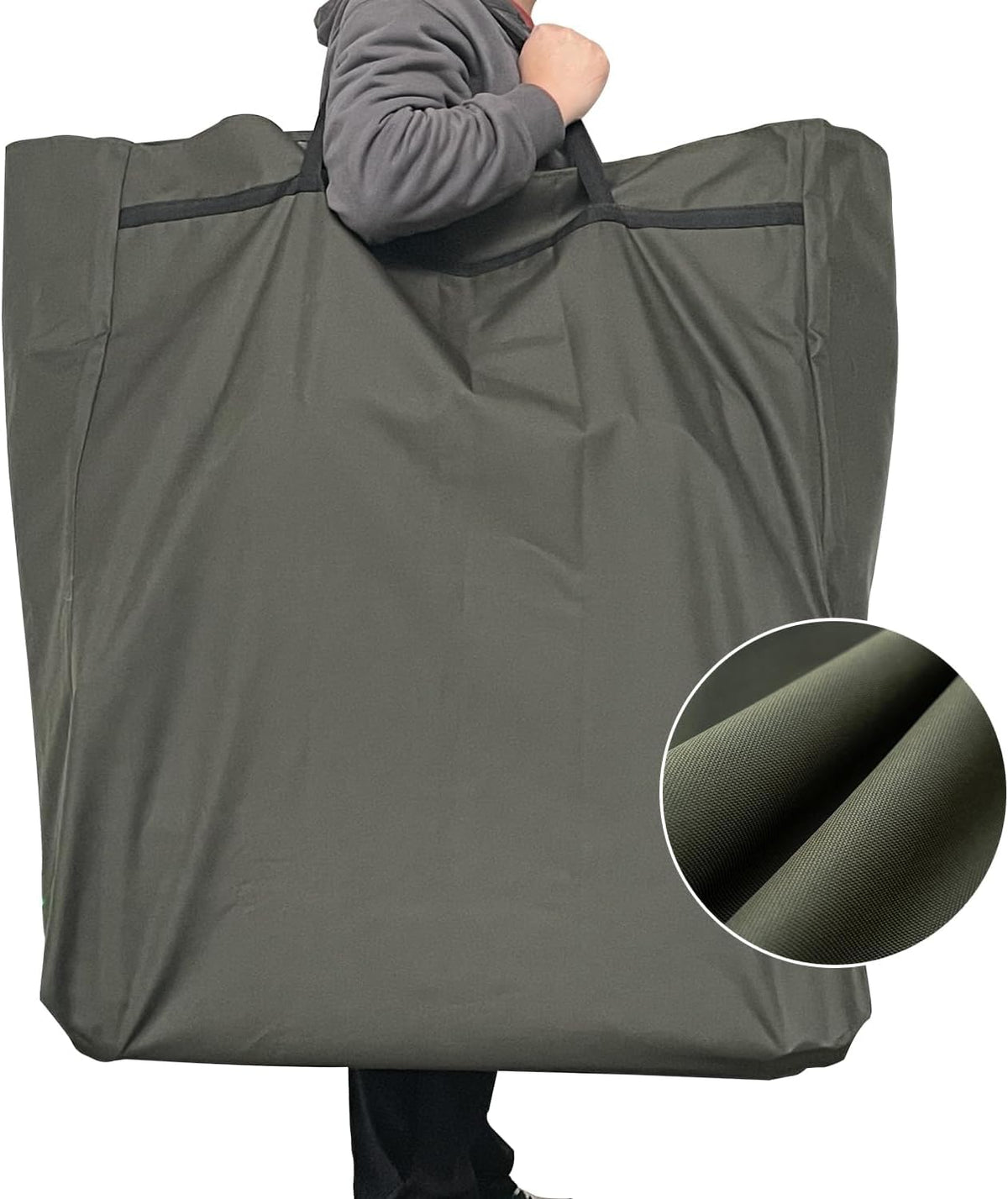 Folding Camping Cot for Adults With Carry Bag, 330 lbs, 79 x 33 x 15.7-17.7 in - Adult Cot