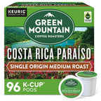 Green Mountain Costa Rica Paraiso Medium Roast Coffee K-Cup Pods, 96 Count Pack Of 4