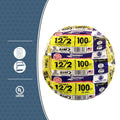 Southwire 12/2 100' Yellow NM-B Indoor Electrical Wire With Ground - 28828228