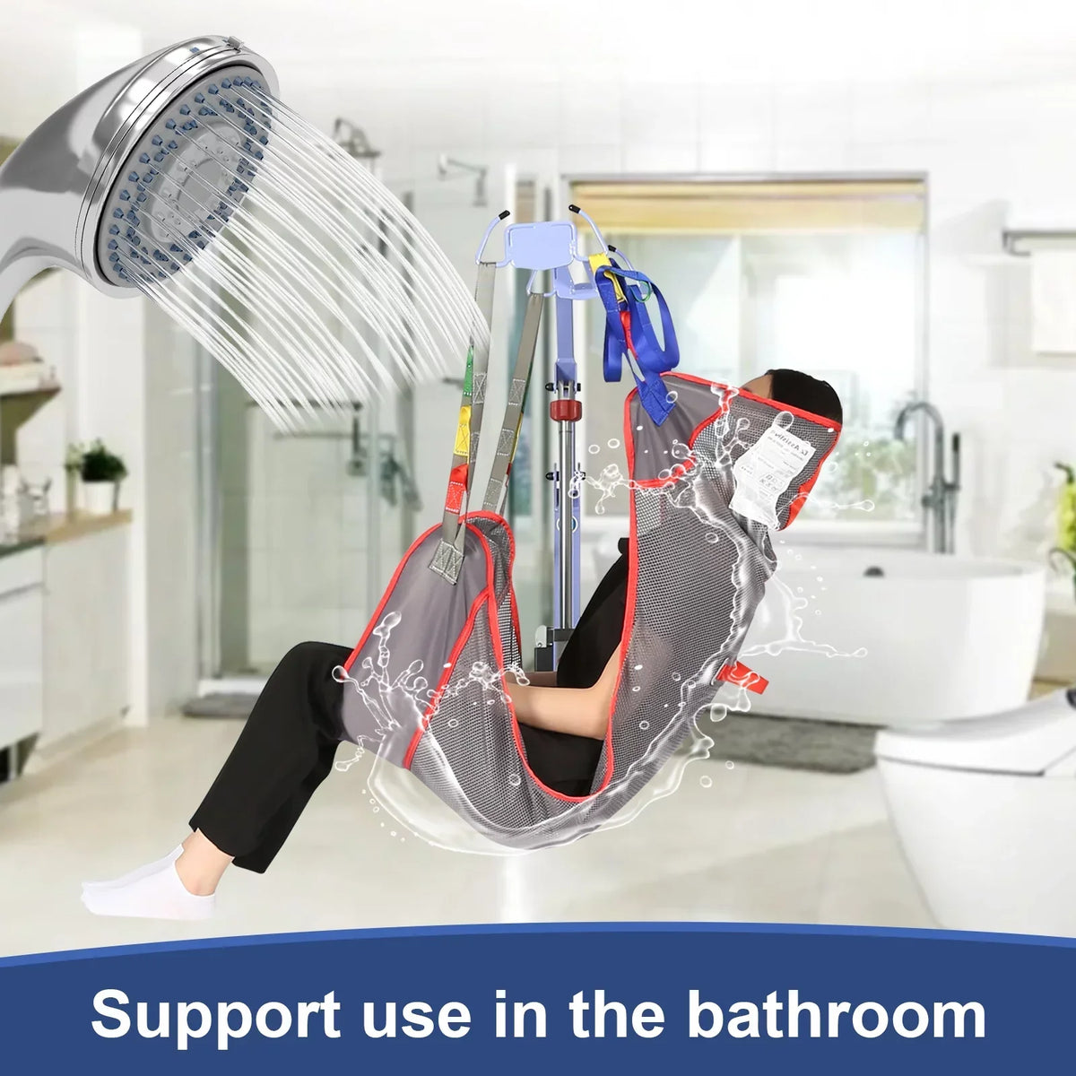 EZ Assistive Full Body Patient Lift Sling - Mesh Fabric, 500 lb, Sizes S/M/L