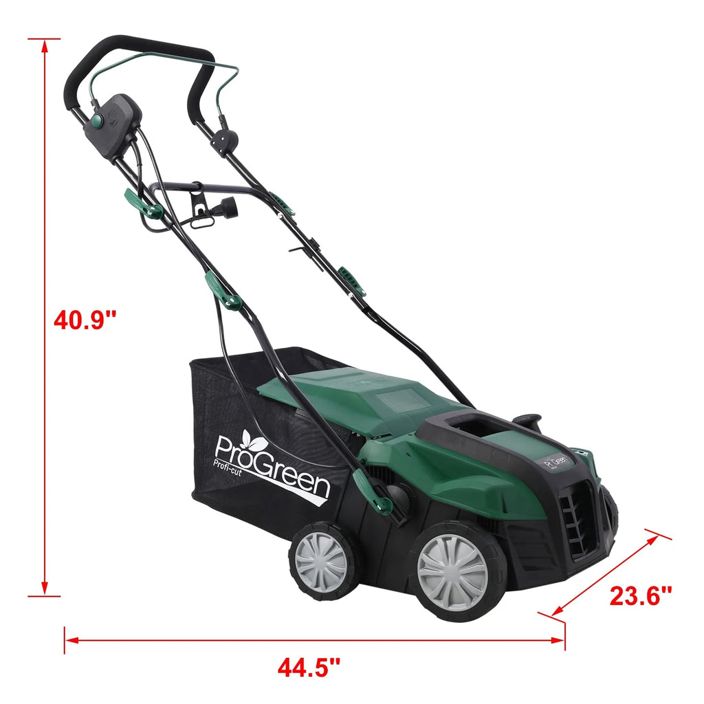 Seizeen 16-Inch Lawn Dethatcher And Scarifier - 15 Amp, 58 QT