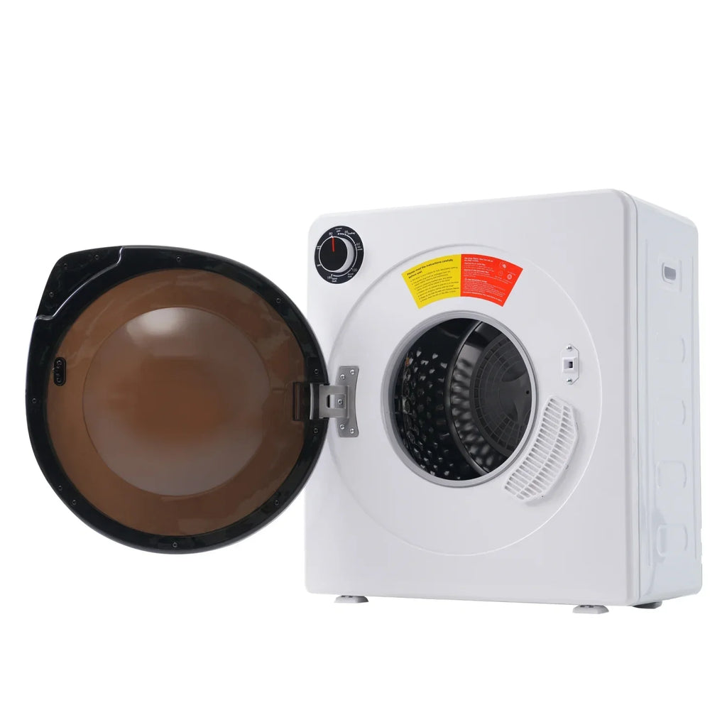 ZNESKPG Portable Compact Front Load Clothes Dryer 1.95 Cu. Ft., 830W, 5 Drying Modes, Stainless Steel Drum