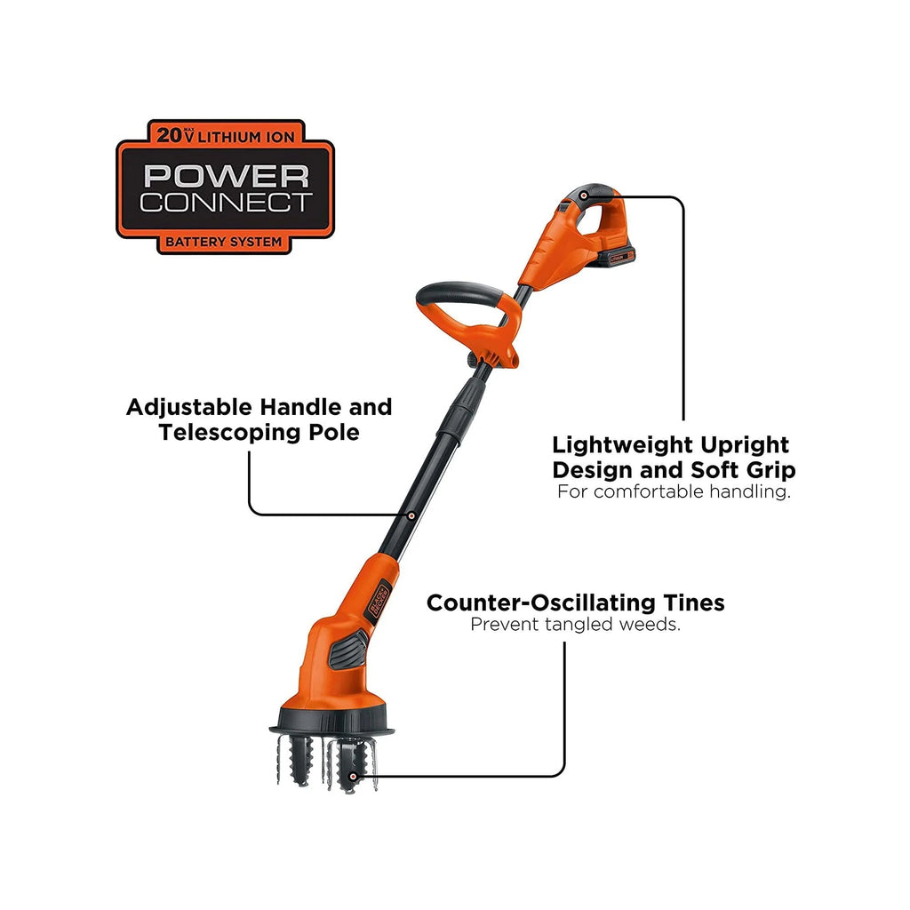 Black+Decker 20V Max Lithium Garden Cultivator - LGC120