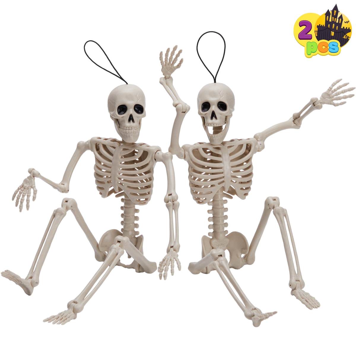 Joyfy 16" Glow in the Dark Skeleton, 5PCS Set