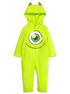 Disney Monsters Inc. Toddler Boy or Girl Cosplay Hooded One Piece Mike Lime Green