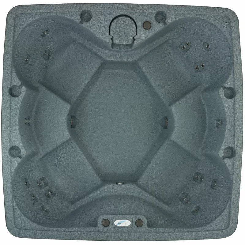 AquaRest Spas 6-Person 29-Jet Plug-and-Play Square Hot Tub With Ozonator - AR-600P