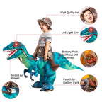 GOOSH 55 inch Halloween Costume Inflatable Dinosaur Costume, Toddler Dinosaur Costume Blow Up Dinosaur Costume Kids Size, Funny Halloween Costumes for Boys Girls Halloween Cosplay