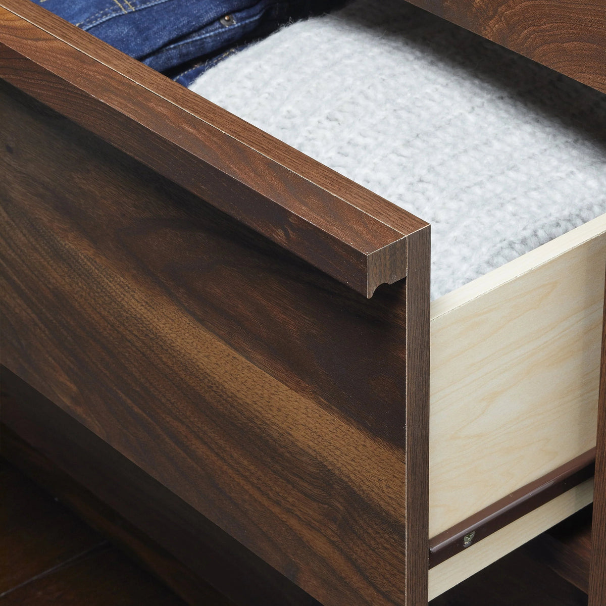 Better Homes and Gardens Montclair 6-Drawer Dresser, Vintage Walnut Finish