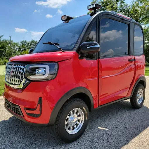 Two-Seat Electric Golf Cart With Air Conditioning And Heat