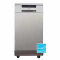 SPT Portable Dishwasher, 18 inch, Stainless Steel, 8 Place Settings, 52 dB