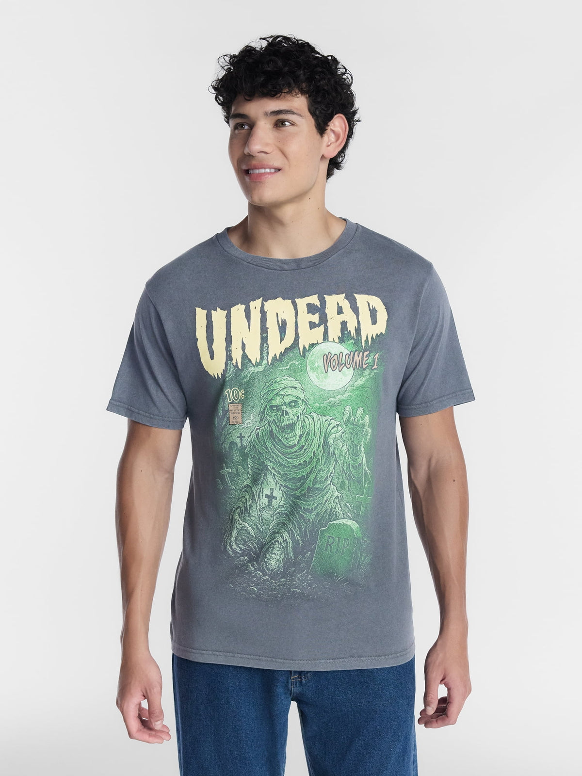 Halloween Men's Evil Jack Graphic Tee from Way to Celebrate, Sizes XS-4XLT